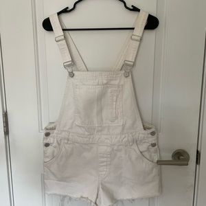 Blank NYC shorts overalls. Size 28. White.